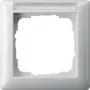 Gira Standard 55 biała ramka bezśrubowa, termoplastyczna, 80.7×80.7 mm, grubość 11.4 mm