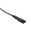 Przewód zasilający Savio CL-100 Czarny 1,8 m IEC Typ E (3,4 mm, 3,1 mm) IEC C7