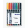 Marker permanentny Staedtler 318 WP8 czarny niebieski brązowy zielony pomarańczowy czerwony fioletowy żółty 8 szt.