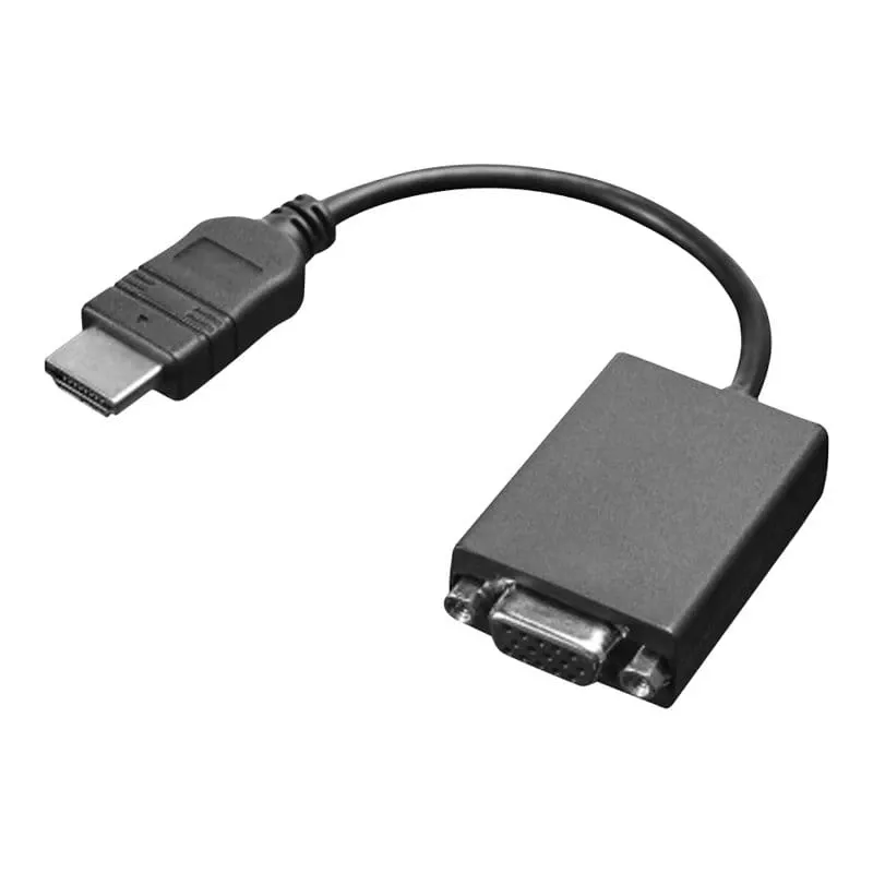 Lenovo HDMI / VGA 0.2 m Czarny
