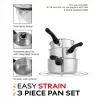 Zestaw naczyń kuchennych Russell Hobbs RH00542EU7 — 3-częściowe patelnie z powłoką nieprzywierającą, można myć w zmywarce