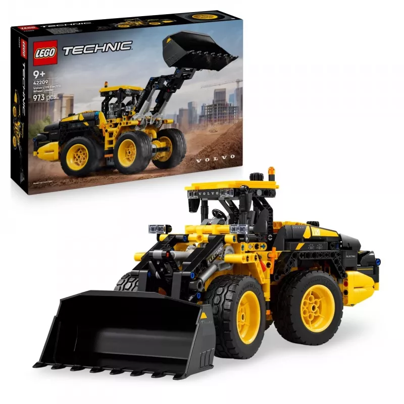 Zabawka konstrukcyjna LEGO Technic Volvo L120 Electric Wheel Loader model 42209, 973 szt., dla wieku 9+, 140×110×350 mm