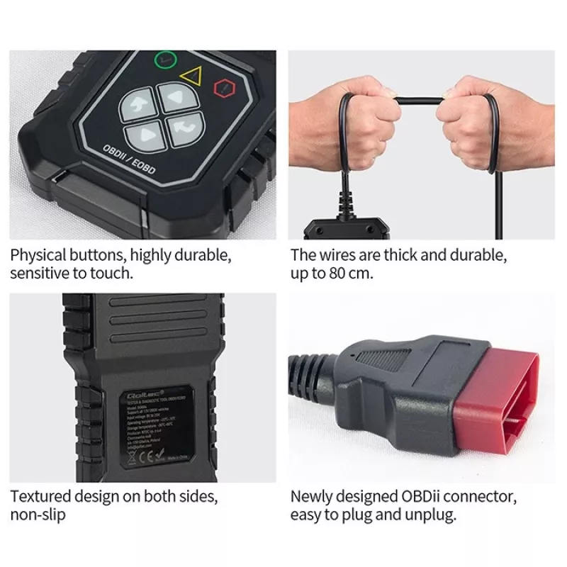 Tester diagnostyczny OBDII QOLTEC ProLine (model 50684)