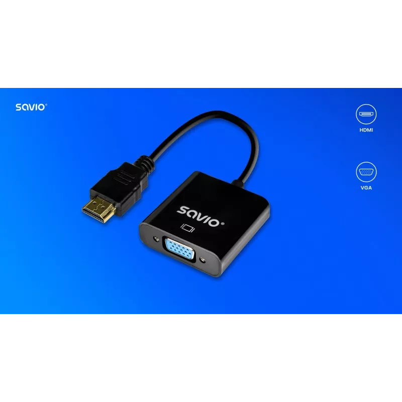 Savio Adapter HDMI-VGA AK-75
