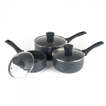 Zestaw garnków Russell Hobbs Nightfall Stone 3-częściowy 16/18/20 cm nieprzywierający