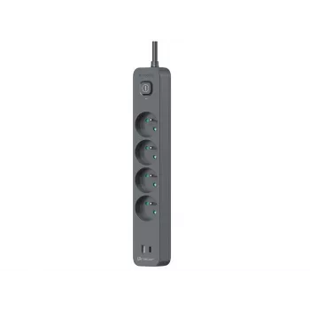 Listwa zasilająca TRACER TRALIS47026 z kablem 1,5 m, 4 portami USB i PD 18W