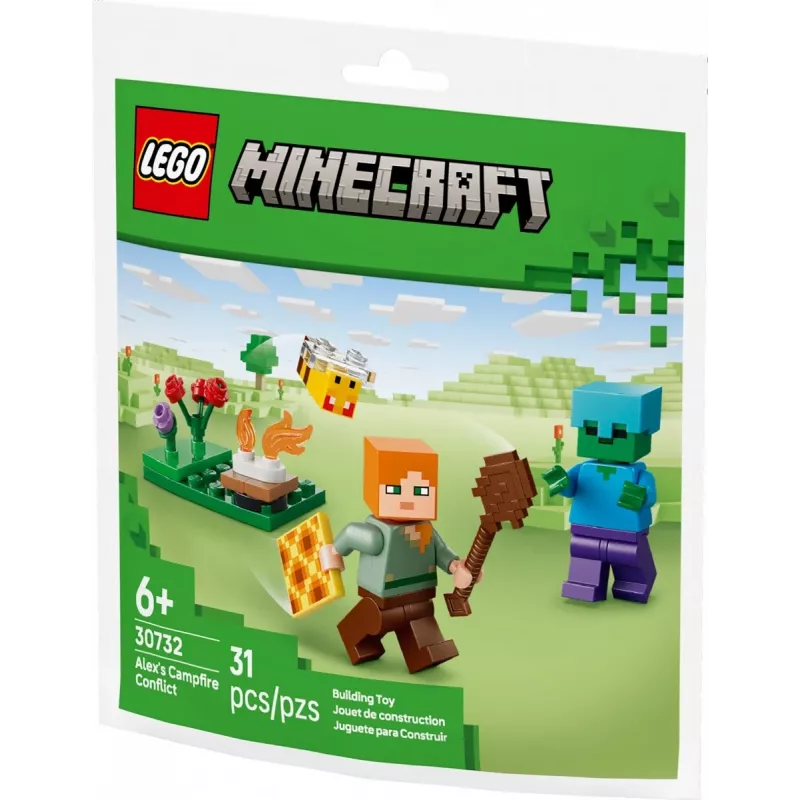 Klocki Minecraft 30732 Konflikt przy Ognisku Alexa