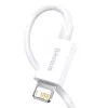 Kabel do telefonu komórkowego Baseus CALYS-A02 biały 1 m USB A Lightning