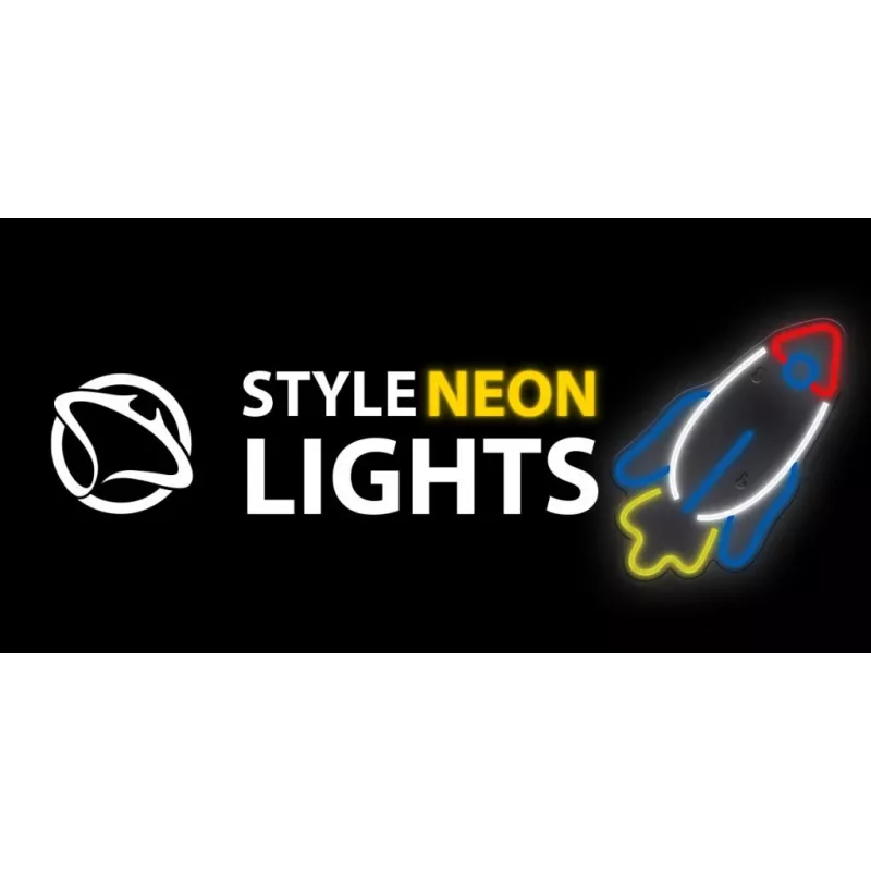 Lampa neonowa LED MANTA SNL91MT Style RAKETA – dekoracyjny panel neonowy LED, model SNL91MT