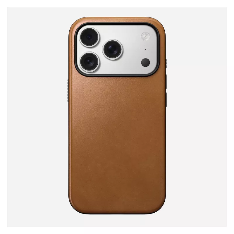Etui do telefonu Nomad Modern Leather Case pokrowiec na iPhone 17 Pro, 16 cm (6.3 cala), tan, skóra i PC/TPU