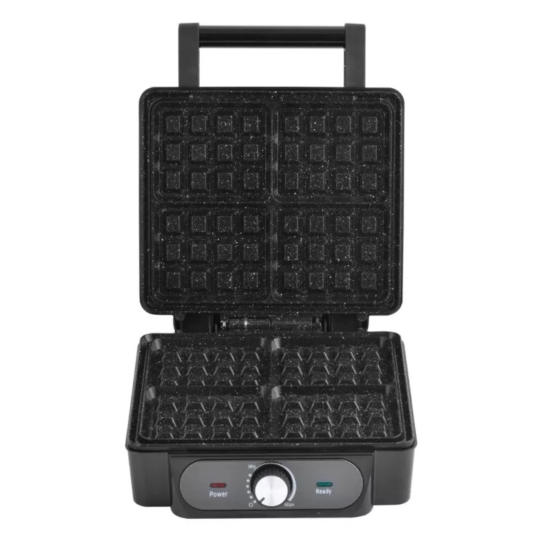 Gofrownica Lovio LVWF001BK — 1400 W, czarna, elektryczna gofrownica blatowa