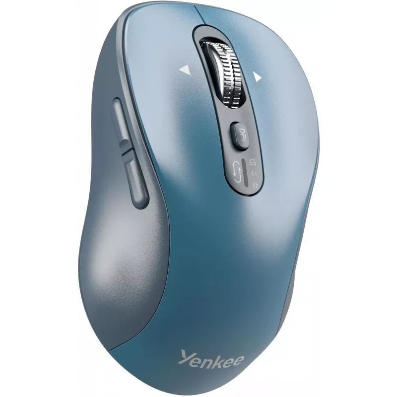 Mysz bezprzewodowa YENKEE YMS2010BE ergonomiczna dual-mode, 2.4 GHz USB + Bluetooth 5.1, 4-poziomowe DPI 1000–3200, 6 przycisków