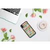 Etui ochronne na smartfona iKins do iPhone XS Max — Pop Mint Czarny, twarda skorupa z podniesionymi krawędziami