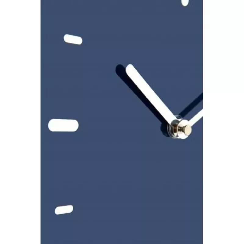 Zegar ścienny NeXtime 3072bl Thumbs up, 40,5x41,5 cm, niebieski/srebrny
