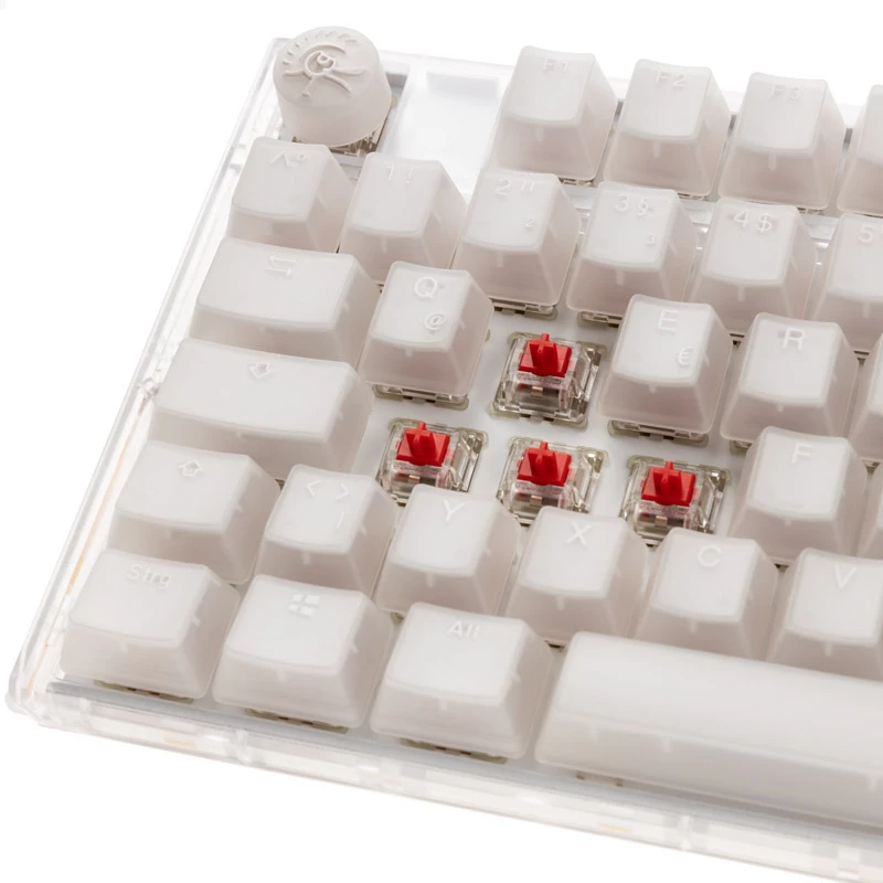 Klawiatura Ducky One 3 RGB, do gier, USB, QWERTY, US English, biała