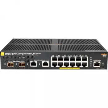 Hewlett Packard Enterprise HPE Aruba 2930F 12G PoE+ 2G/2SFP+ - Switch - L3 - zarządzany - 12 x 10/100/1000 (PoE+) + 2 x 1 Gigabit/10 Gigabit SFP+ (Uplink) + 2 x 10/100/1000 - do montażu w szafie