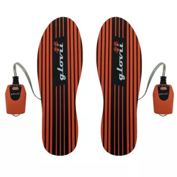 Wkładka grzewcza Glovii GW4U unisex, poliester 100%, rozmiar EU 36–48, czerwony/czarny, bateria litowo-jonowa