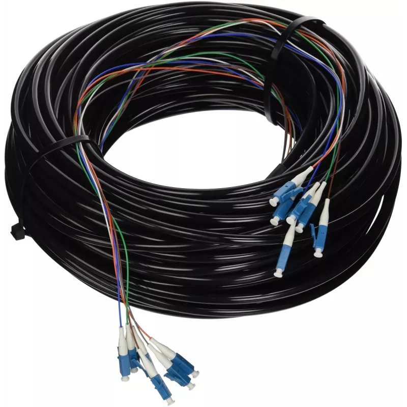Światłowód jednomodowy LC Ubiquiti FC-SM-300 91,44 m Czarny