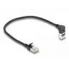 Kabel sieciowy DeLOCK RJ45 kat.6A 0,25 m czarny