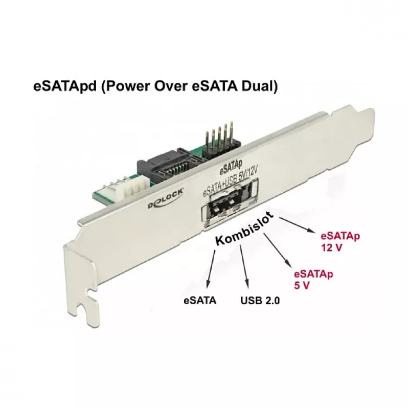 Wewnętrzny adapter eSATA DeLOCK 63921