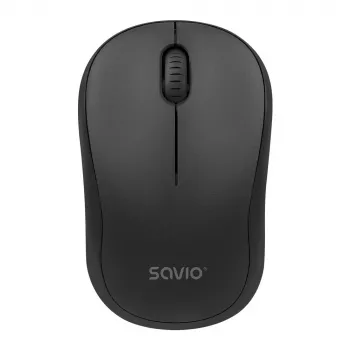 Mysz bezprzewodowa SAVIO MB-03, interfejs Bluetooth, 1000 DPI, bateria AA, 99×60×39 mm, 51 g, odbiornik w zestawie