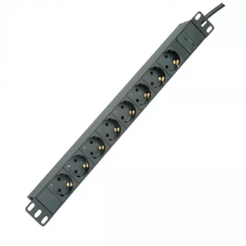 Power Extension ROLINE 19.07.1623 2m 8 AC Outlets Indoor Czarny