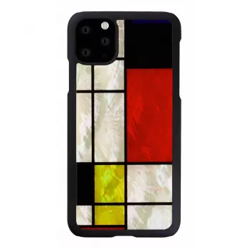 etui na smartfona iKins for iPhone 11 Pro Max — Mondrian Czarny protective cover