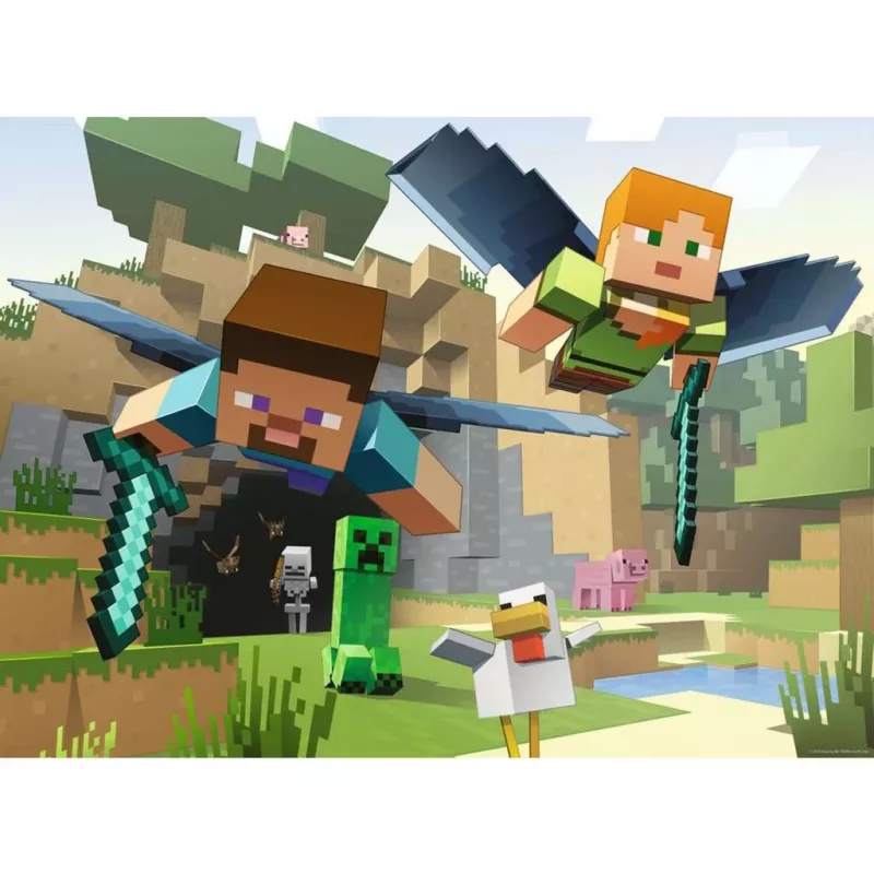 Puzzle Ravensburger Minecraft Animal Adventures — 200 elementów, prostokątne