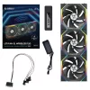 Lian Li UNI FAN SL-INF Wireless 120 mm wentylatory obudowy Reverse Blade ARGB, zestaw 3 szt., czarne