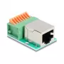 DeLOCK 90652 adapter kablowy RJ45 8-pinowy blok zaciskowy Zielony Srebrny