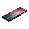 Etui ochronne na smartfon iKins dla iPhone XS Max — wzór wodnych kwiatów, czarny