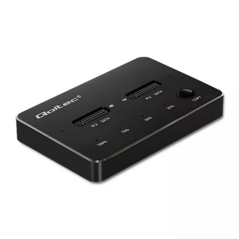Qoltec 50310 Stacja dokująca do dysków 2x SSD M.2 SATA NGFF USB Type C