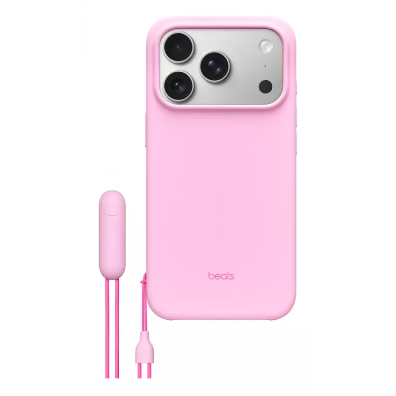 Etui z podstawką Apple Beats iPhone 17 Pro MagSafe Camera Control różowe