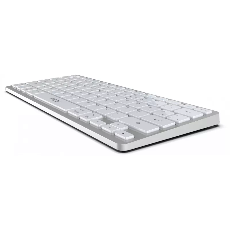 INCA Klawiatura IBK-565BT BT 5.0, Smart, Bateria 150 godz., 8-10 m srebrna