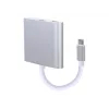Adapter graficzny USB GEMBIRD A-CM-HDMIF-02-SV, wyjście HDMI, do 3840×2160, srebrny, 58,5×51×11,6 mm