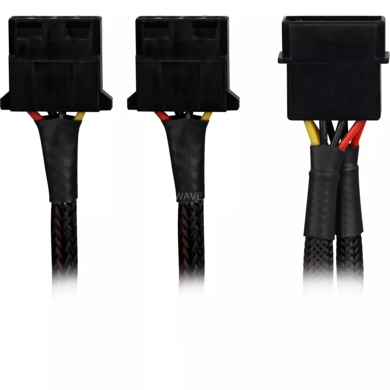 Przejściówka zasilająca Sharkoon SATA Y 4P Molex 0,15 m czarna — cyfrowy/dane — zasilacz