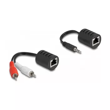 DeLOCK 87859 kabel audio RJ-45 RCA 3.5 mm Czarny Czerwony Biały