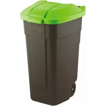 Curver 214125 kosz na śmieci 110 L prostokątny plastikowy czarny, zielony