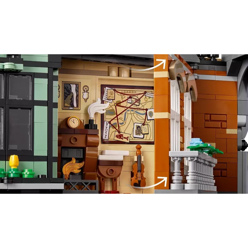 LEGO ICONS 10351 Sherlock Holmes: Zakątek książkowy