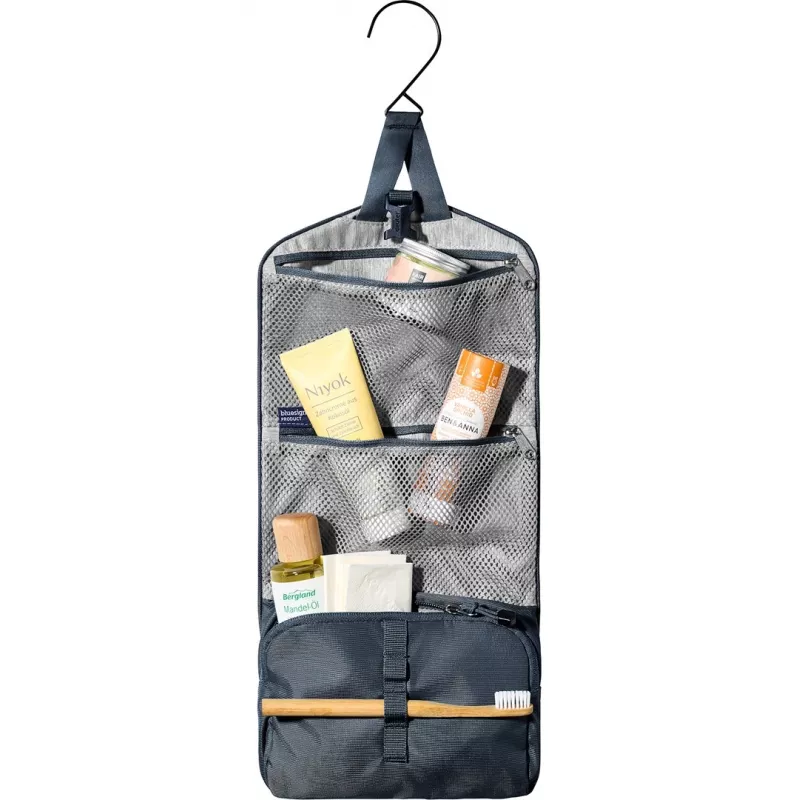 Kosmetyczka DEUTER Wash Bag I, czarna — kompaktowa kosmetyczka podróżna