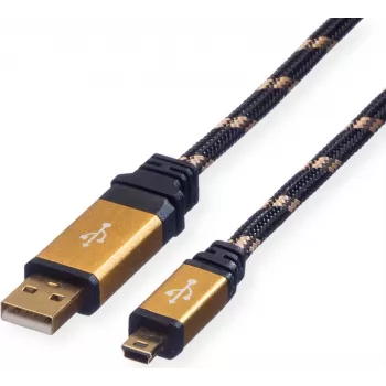 Kabel ROLINE GOLD USB 2.0, Typ A - Mini 5-pin 1,8 m (11.02.8822)