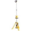 Wolnostojąca lampa robocza DeWalt DCL079-XJ LED 3000 lm, przenośna, czarno-żółta, zasilana bateriami, 11 h pracy