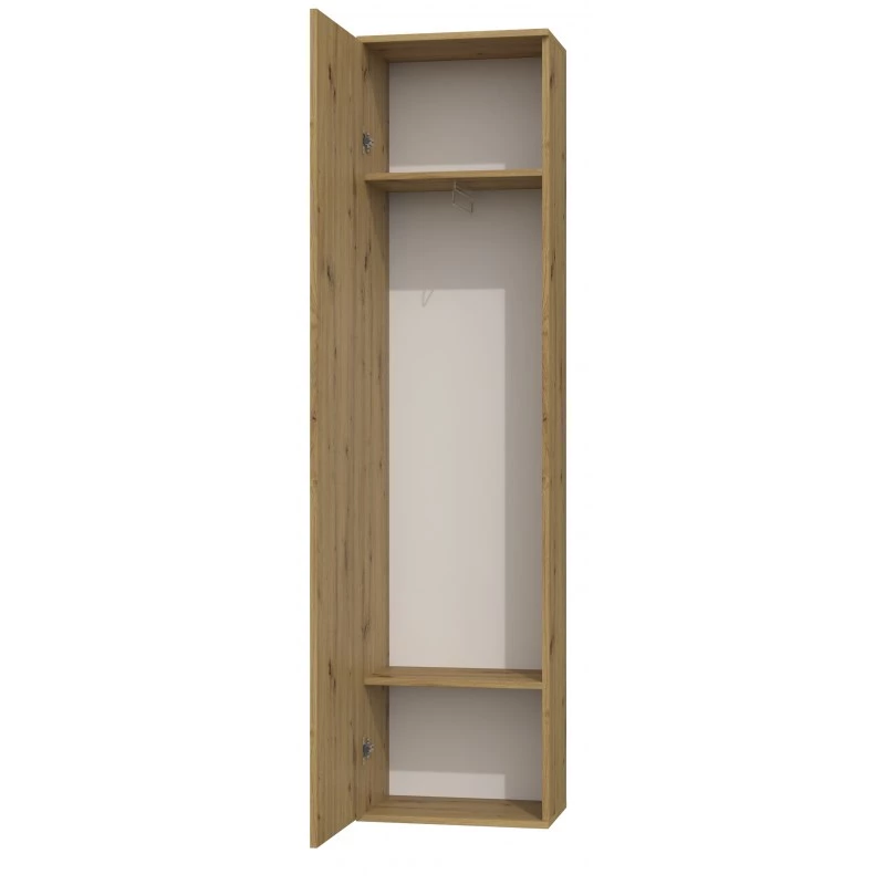 Top e Shop DUO SZAFKA ARTISAN – rama dębowa, 2 półki, 1 drzwi, 500×350×1800 mm