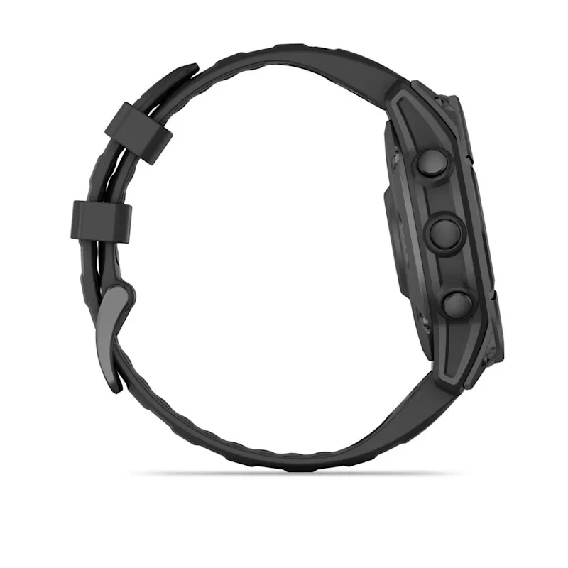 Garmin Fenix E 3,3 cm (1,3) AMOLED 47 mm Cyfrowy 416 x 416 pikseli Ekran dotykowy Czarny Wi-Fi GPS (satelitarny)