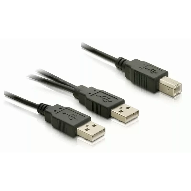 Kabel USB DeLOCK USB-B/USB-A 1 m Czarny
