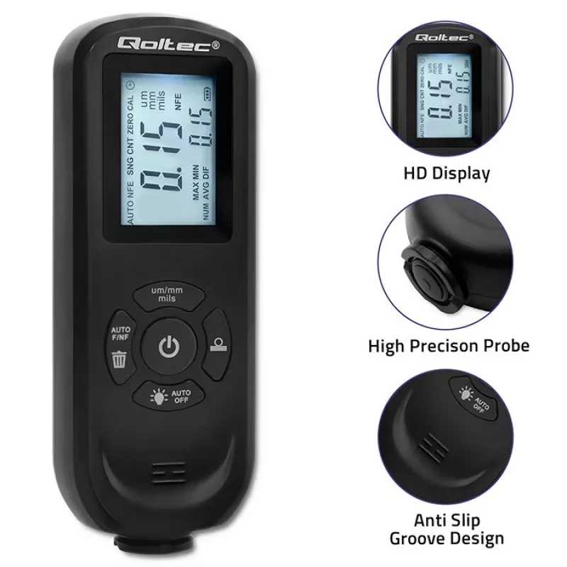 Miernik grubości powłok QOLTEC 50646 LCD 0–2000 µm