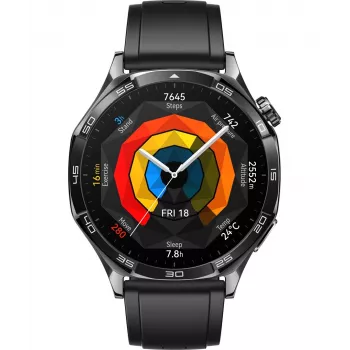 Huawei WATCH GT 5 46mm Vili-B19F | Smartwatch | Zintegrowany GPS | Ekran AMOLED 1,43 cala | Czarny
