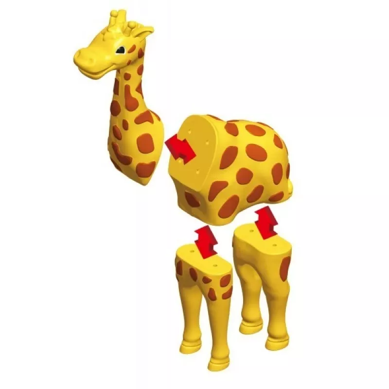 Animal Popular Playthings Magnetyczne Mieszaj i Dopasowuj Zwierzęta Wielokolorowe