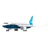 Zestaw konstrukcyjny Cobi Boeing 737-8 — 340 elementów, zalecany wiek 7+, niebieski i biały
