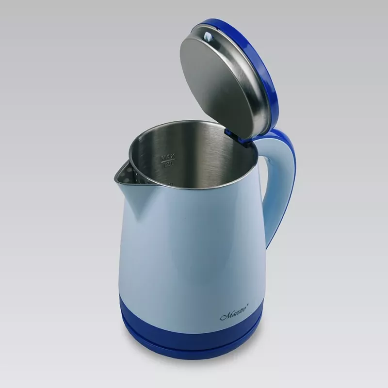 Czajnik elektryczny Maestro MR-037 1,2 l 1630 W stal nierdzewna, niebieski, podstawa 360°